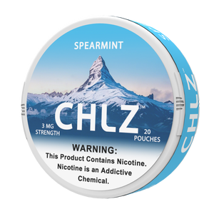3mg: Swiss CHLZ Spearmint nicotine pouches 3mg tobacco-free can