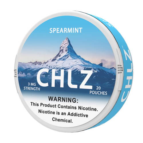 3mg Swiss CHLZ Spearmint nicotine pouches 3mg tobacco-free can