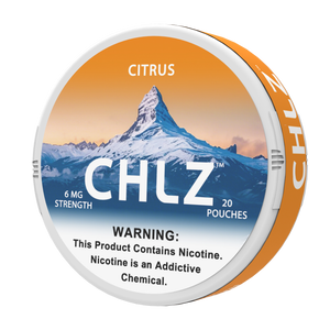 3mg: Swiss CHLZ Citrus nicotine pouches 3mg tobacco-free can