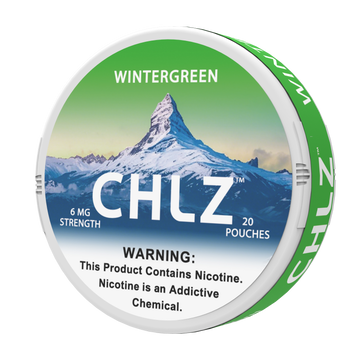 CHLZ Wintergreen tobacco-free nicotine pouches can 6mg