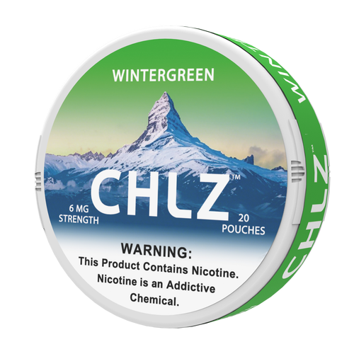CHLZ Wintergreen tobacco-free nicotine pouches can 6mg